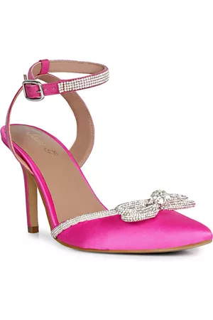 SAINT G. Women Leather Stiletto Pumps with Bows