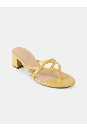 LEMON & PEPPER Strappy Open Block Heels
