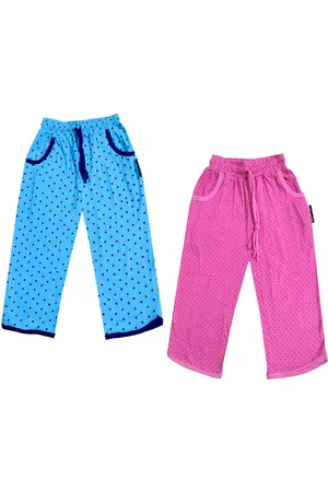 IndiWeaves Girls Pack of 2 Mid-Rise Cotton Printed Capris