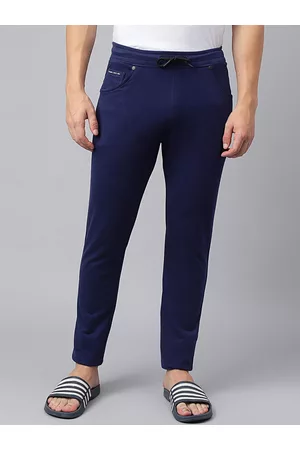 Richlook Men Mid-Rise Cotton Track Pants