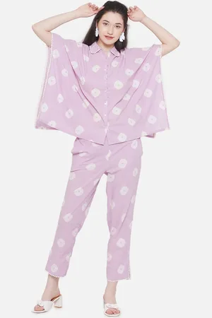 bellamia Printed Kaftan Tunic With Trouser Co-Ords