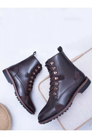Big Fox Men Brown Flat Boots