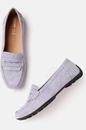 Geox U Kosmopolis+Grip Women Textured Leather Moccasins