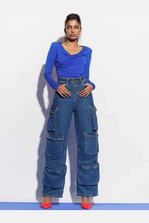 FREAKINS Women Blue Clean Look Straight Fit High-Rise Jeans