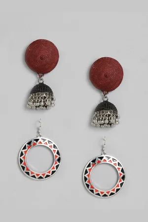 Anouk Set of 2 Silver-Plated Earrings