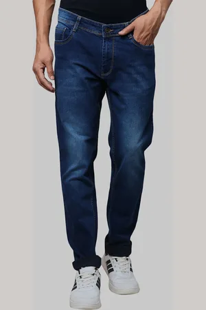 Park Avenue Men Tapered Fit Mid-Rise Light Fade Jeans