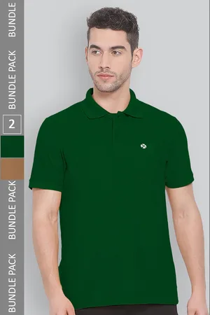 LUX NITRO Pack Of 2 Polo Collar Anti Odour Cotton Blend Sports T-shirt