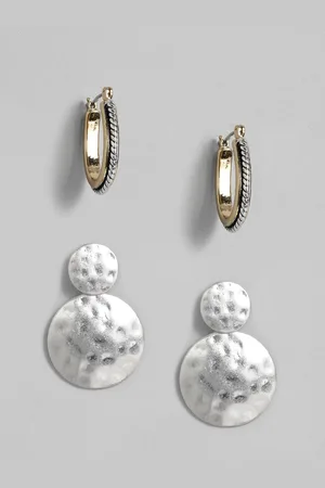Anouk Silver-Plated Set of 2 Earrings