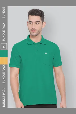 LUX NITRO Pack Of 2 Polo Collar Anti Odour Cotton Blend Sports T-shirt