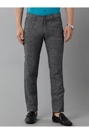 Buy Grey Handcrafted Pure Linen Pants for men Online from Indian Designers  2024