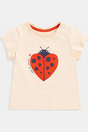 Mothercare Girls Bee Print Knitted Pure Cotton T-shirt