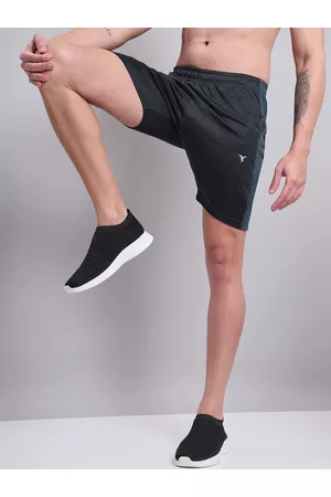 TECHNOSPORT Men Slim Fit Antimicrobial Training or Gym Sports Shorts