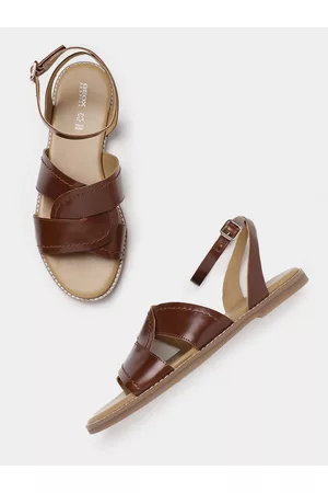 Geox D Naileen Women Leather Solid Open Toe Flats