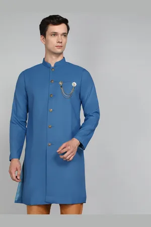 Avaeta Mandarin Collar Nawabi With Paijama Set