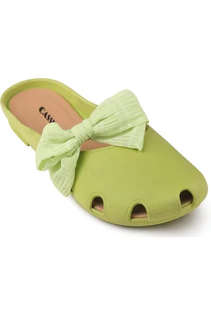 CASSIEY Women Bow Detail Clogs