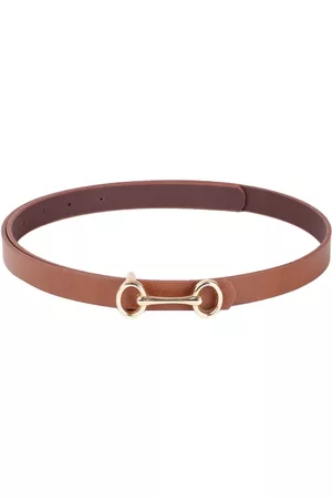 CRUSSET Girls Textured Casual Belt with Push Pin Closure