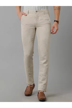 Buy U.S. Polo Assn. Slim Fit Cotton Linen Trousers - NNNOW.com