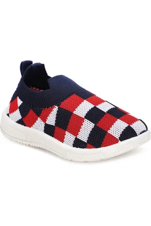 NEOBABY Kids Woven Design Light Weight Slip-On Sneakers