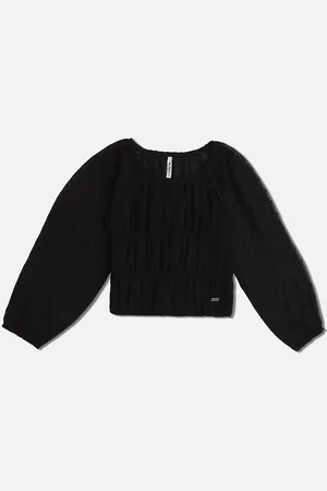 Pepe Jeans Black Crepe Top