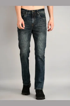 Tim Men Clean Look Heavy Fade Whiskers Cotton Relaxed Fit Stretchable Jeans