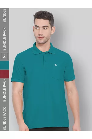LUX NITRO Pack Of 2 Polo Collar Anti Odour Sports T-shirt
