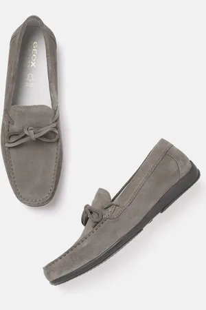 Geox U Ascanio Men Lightweight Suede Leather Moccasins With Bows