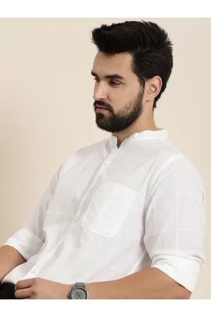 Moda Rapido Men Semi Sheer Checked Casual Shirt