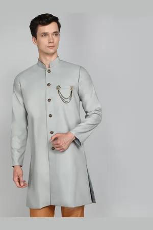 Avaeta Mandarin Collar Nawabi With Paijama Set
