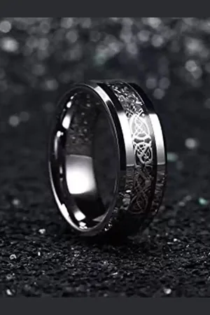 KARISHMA KREATIONS Set Of 2 Stainless Steel Dragon Finger Rings