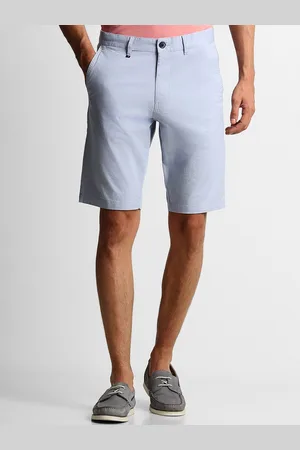 Louis Philippe Men Above Knee Slim Fit Shorts