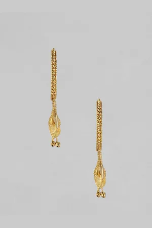 Anouk Set of 2 Gold-Plated Textured Bangles with Latkan Detail