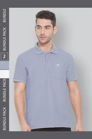 LUX NITRO Pack Of 2 Polo Collar Anti Odour Cotton Blend Sports T-shirt