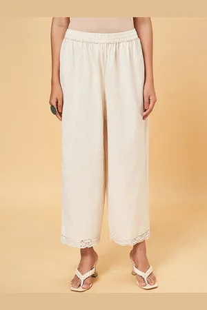Pantaloons Women Mid Rise Cotton Trousers