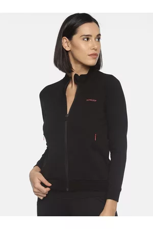 Fruit Of The Loom Women Sweatshirts - Women Black Solid Sweatshirt