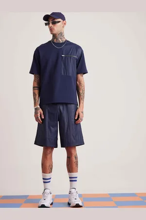 Muvazo Men Mid-Rise Cotton Shorts