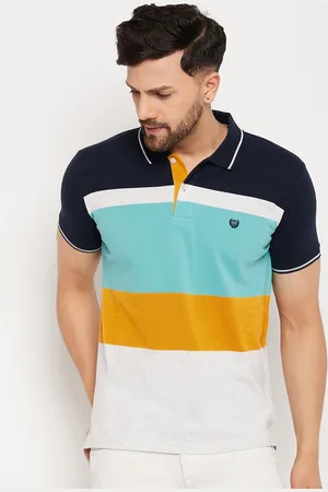 Duke Colourblocked Polo Collar Cotton Slim Fit T-shirt