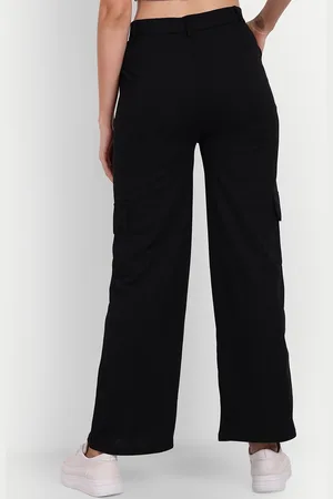 Broadstar Women Relaxed Straight Leg Loose Fit Cargo Trousers