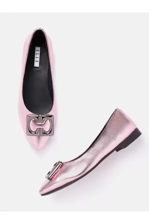 Elle Women Metallic Detail Ballerinas