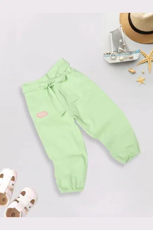 MeeMee Girls Cotton Regular Trousers