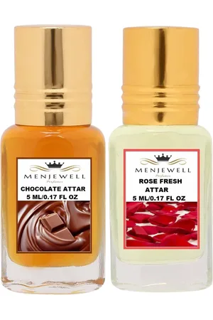Menjewell Set of Chocolate & Rose Fresh Attars