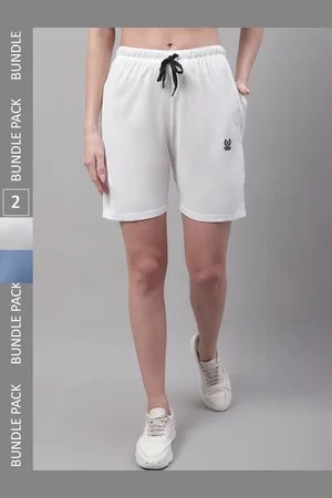 VIMAL JONNEY Women Pack Of 2 Mid Rise Sports Cotton Shorts