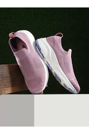HRX Women Purple Memory Foam Non-Marking Walking Shoes