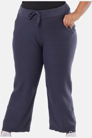 BlissClub Women Mid-Rise Straight Cotton Track Pants
