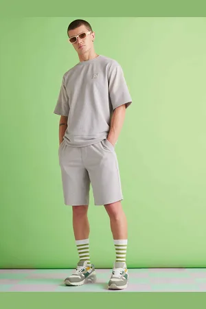 Muvazo Men Mid-Rise Casual Cotton Shorts