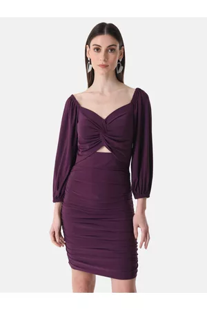 Kazo Cut-Out Detail Ruched Bodycon Dress