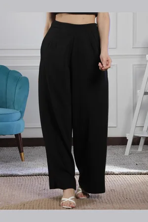 NEUDIS Women Comfort Loose Fit Parallel Trousers