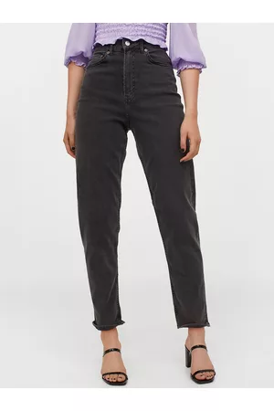 H&M Women Grey Regular Fit High-Rise Clean Look Jeans