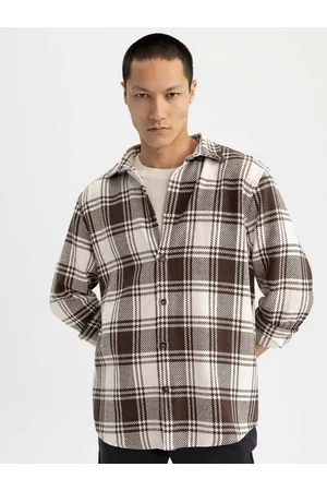 DeFacto Tartan Checked Long Sleeve Casual Shirt
