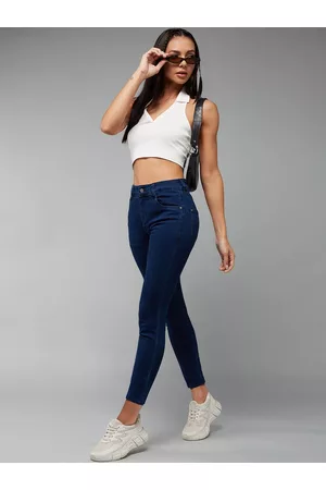 DOLCE CRUDO Women Mid-Rise Stretchable Skinny Fit Jeans