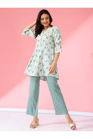 Bani Women Floral Printed Tunic & Trouser